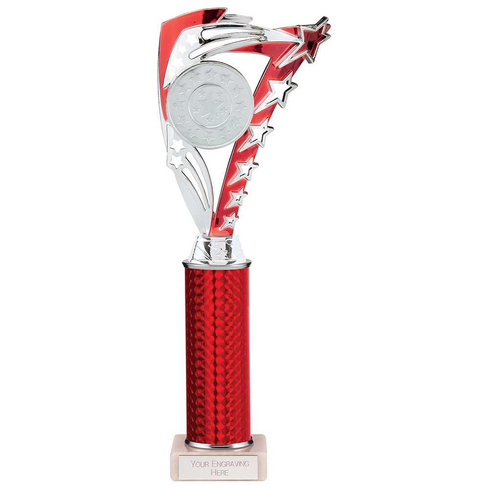 Frenzy Multisport Tube Trophy - Silver & Red