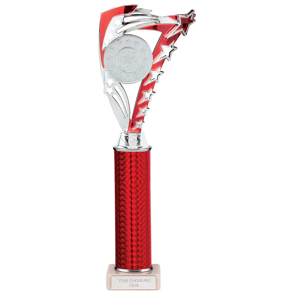 Frenzy Multisport Tube Trophy - Silver & Red