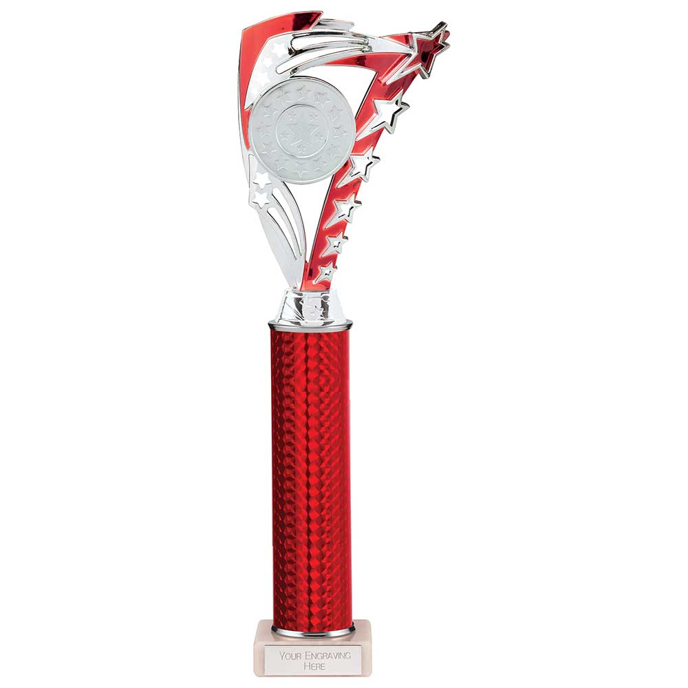 Frenzy Multisport Tube Trophy - Silver & Red