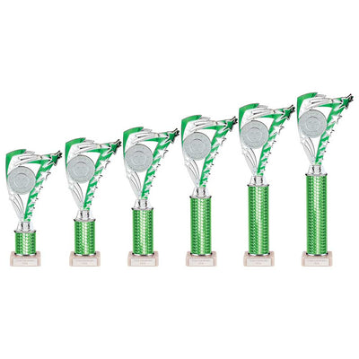 Frenzy Multisport Tube Trophy - Silver & Green