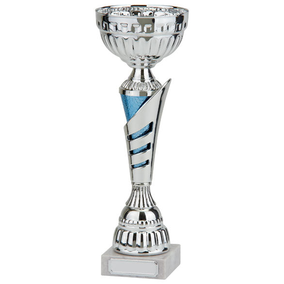 Vanquish Silver Blue Trophy Cup