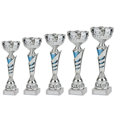 Vanquish Silver Blue Trophy Cup