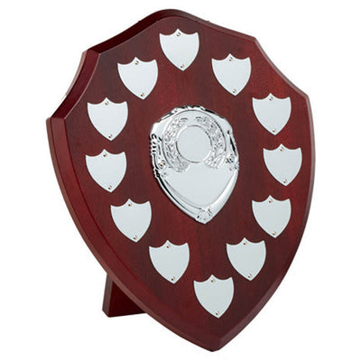 presentation shield award silver rosewood triumph annual shield