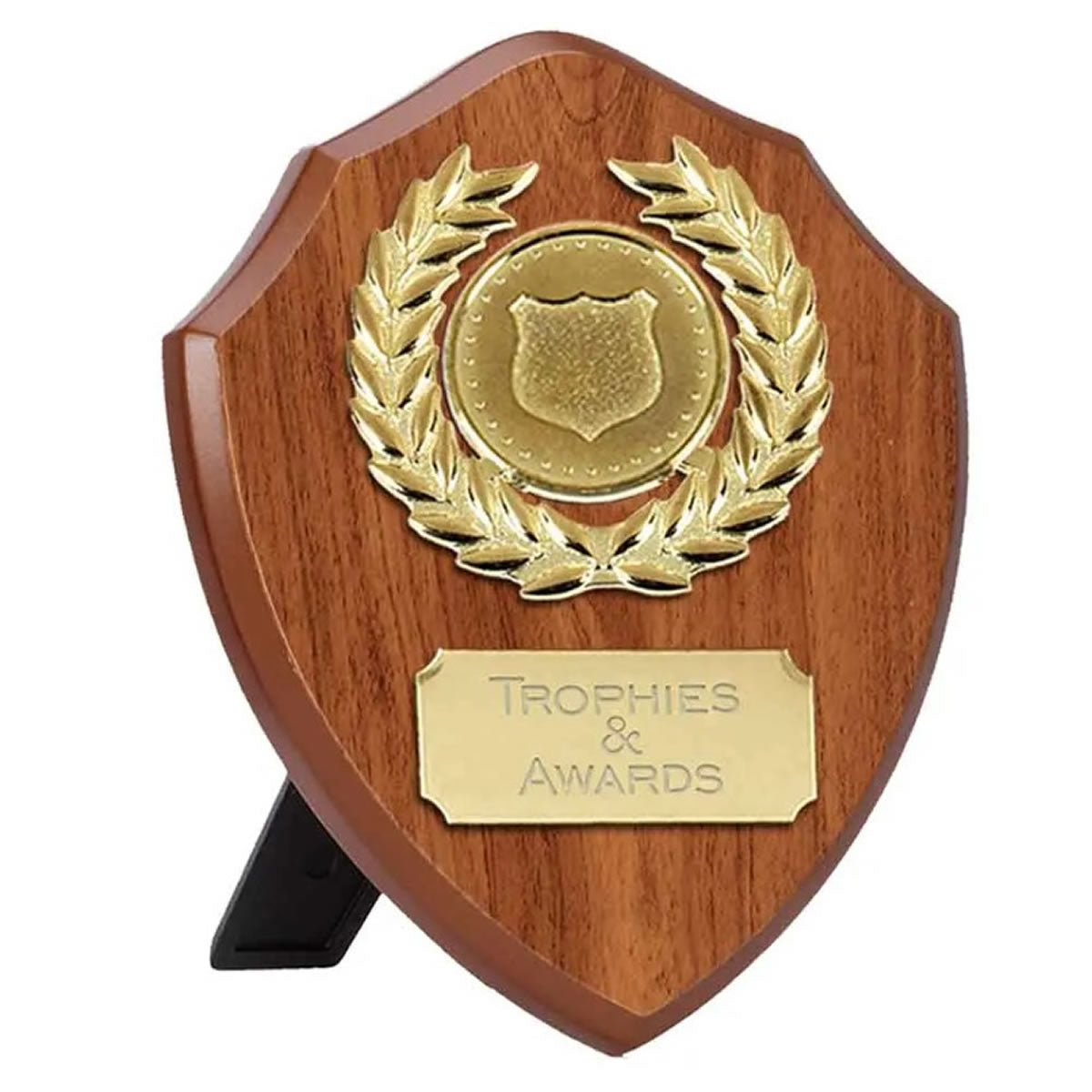 Walnut Shield Award Wessex Wood Trophy Plaque