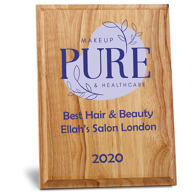 wooden bamboo plaque award trophy
