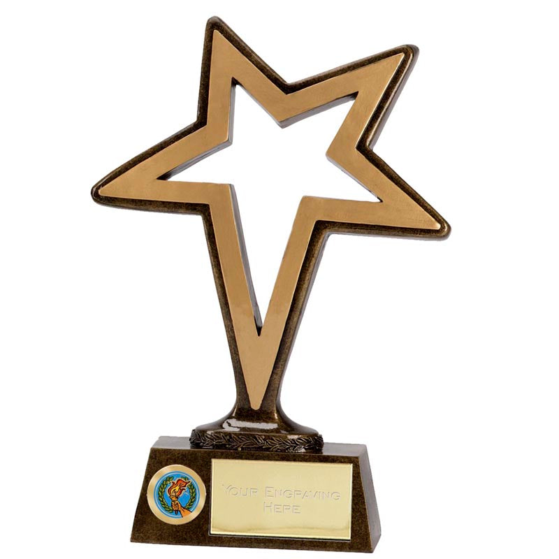 Gold Star Achievement Trophy Pinnacle Star Award