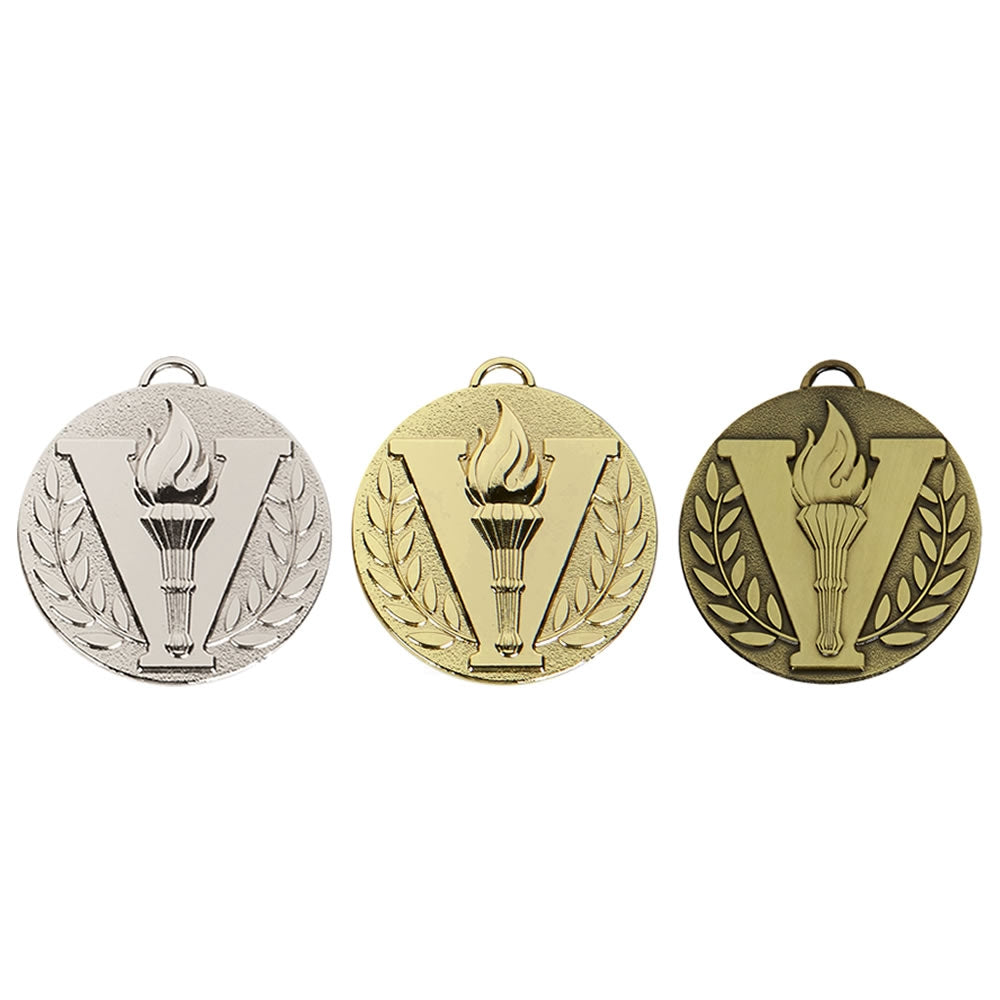 victory torch medal 5cm