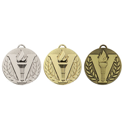 victory torch medal 5cm