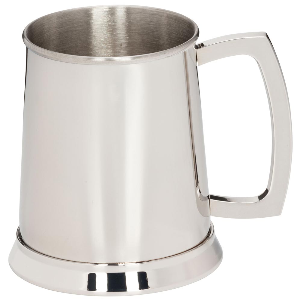 The Brannigan Polished Steel Tankard 1pt