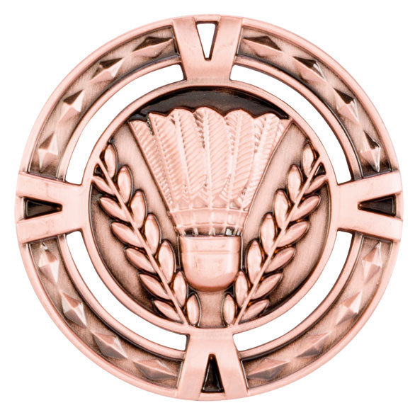 V Tech Badminton Medal 6cm