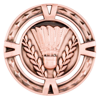 V Tech Badminton Medal 6cm