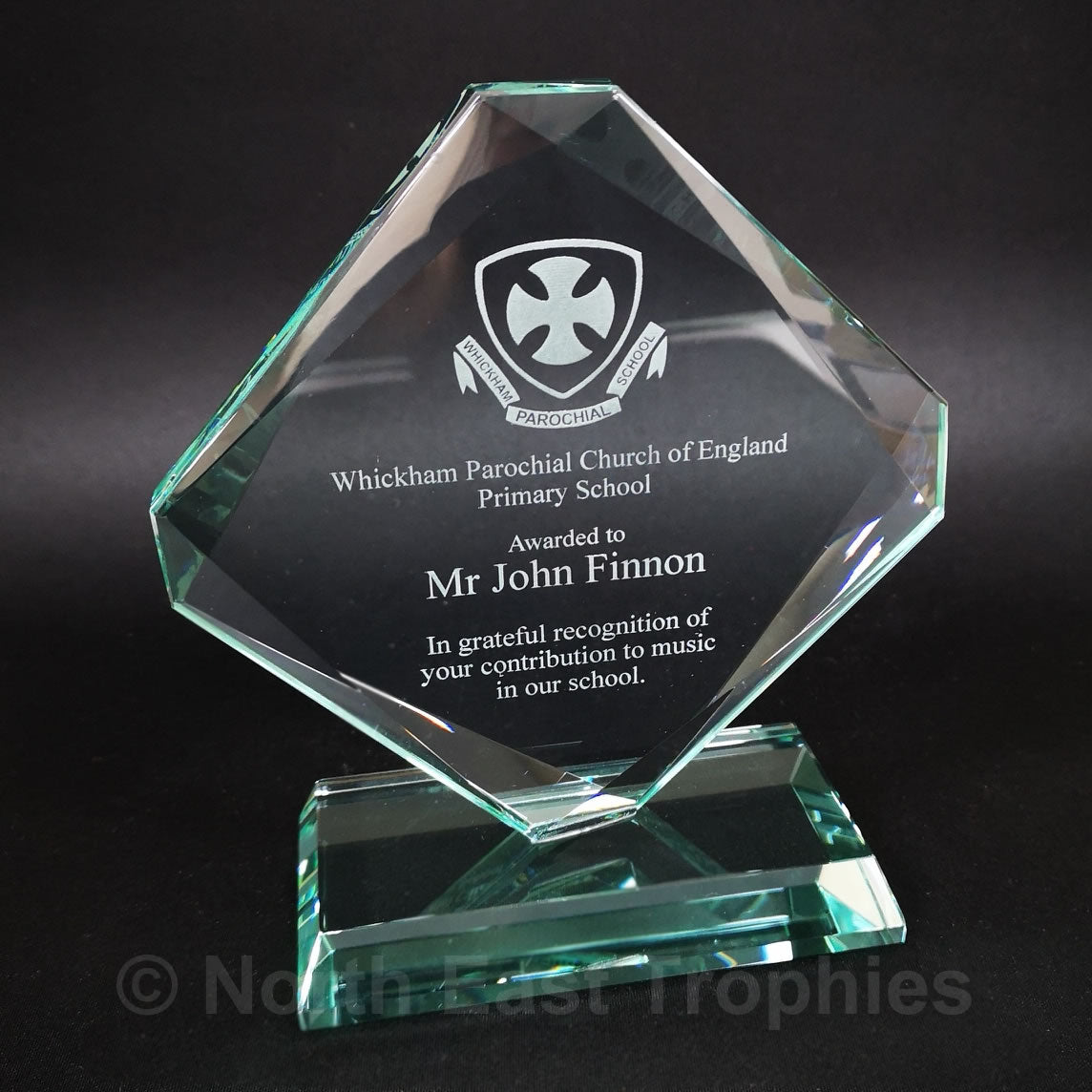 Accord Jade Crystal Diamond Award Trophy