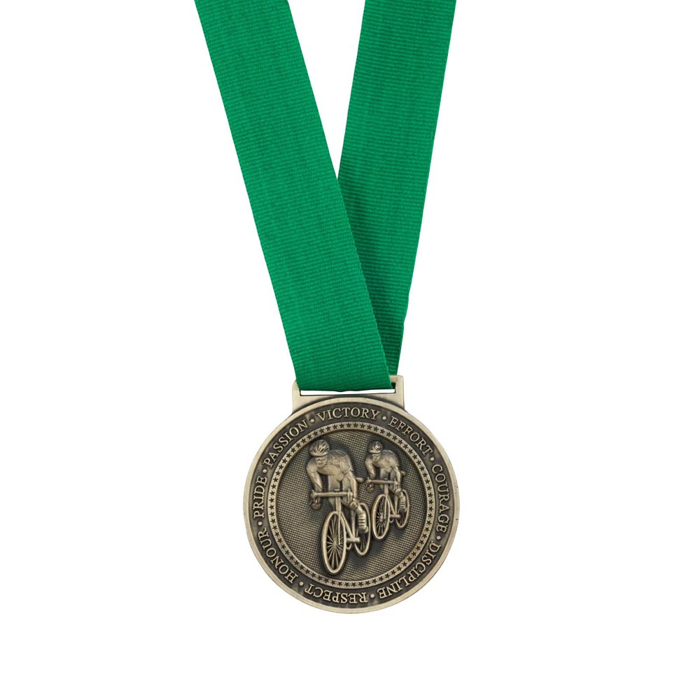 Olympia Medal Ribbon Stitched Green