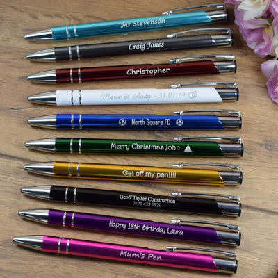 Promotional Promo Pens Engraved Eleem Metal Ballpoint Pens