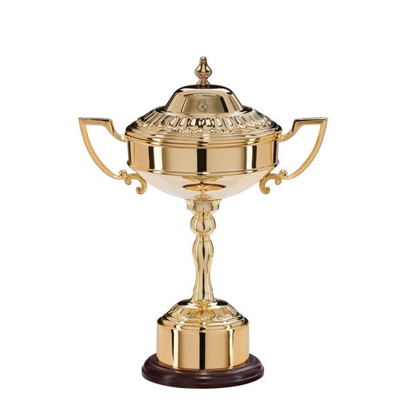 Sterling Gold Plated Trophy Cup with Lid