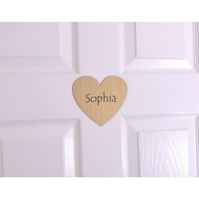 Personalised Heart Childrens Door Sign