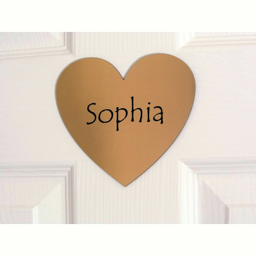 Personalised Heart Childrens Door Sign