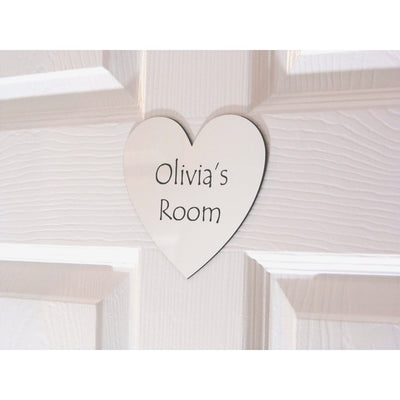 Personalised Heart Childrens Door Sign