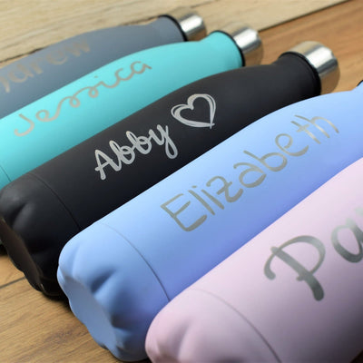 Personalised Water Bottle - Engraved Insulated Metal Bottle