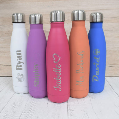 Personalised Water Bottle - Engraved Insulated Metal Bottle
