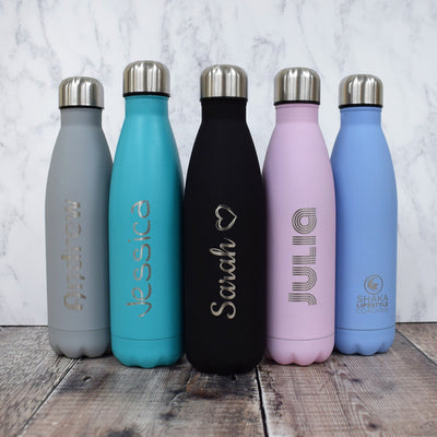 Personalised Water Bottle - Engraved Insulated Metal Bottle