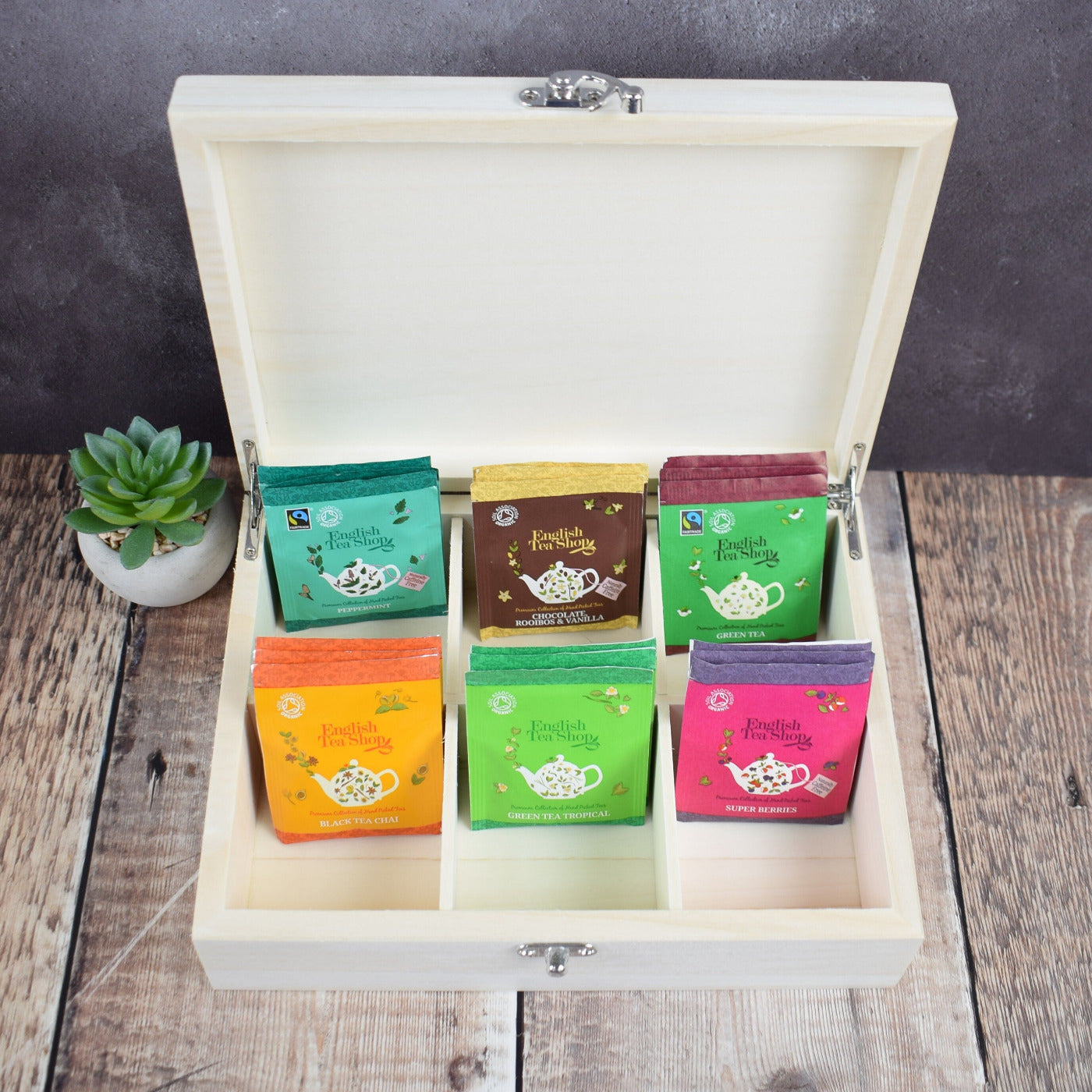 Personalised Tea Storage Box - Tea Time