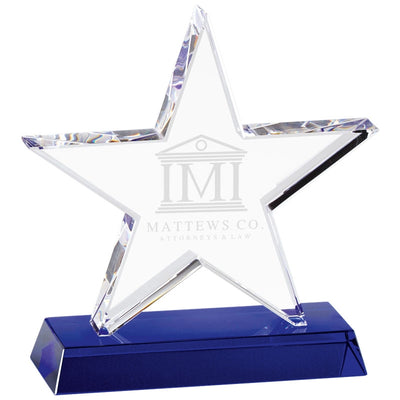 Star Glass Award Premium Star Crystal