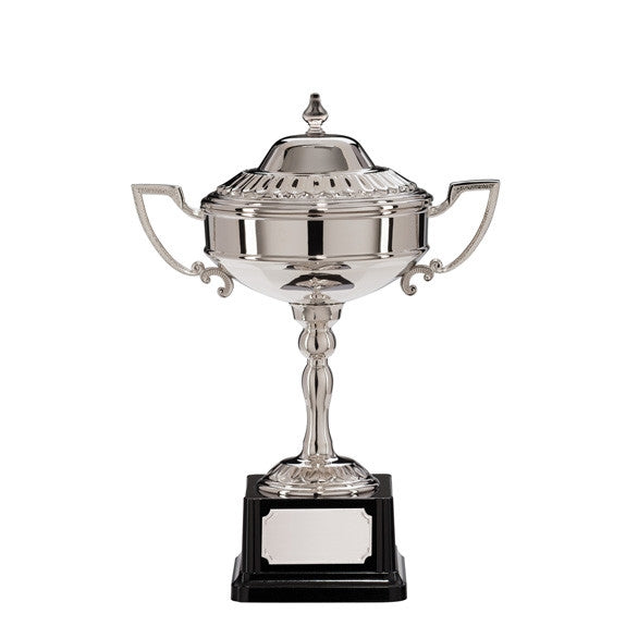 Sterling Nickel Plated Trophy Cup with Lid