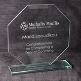 Jade Oblivion Crystal Glass Award Trophy