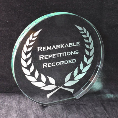 poppy jade glass trophy award