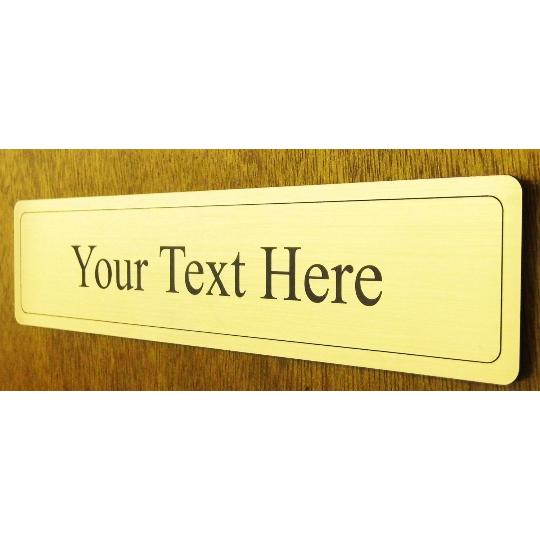 Personalised Metallic Door Sign