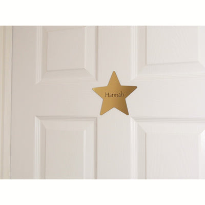 Personalised Star Childrens Door Sign